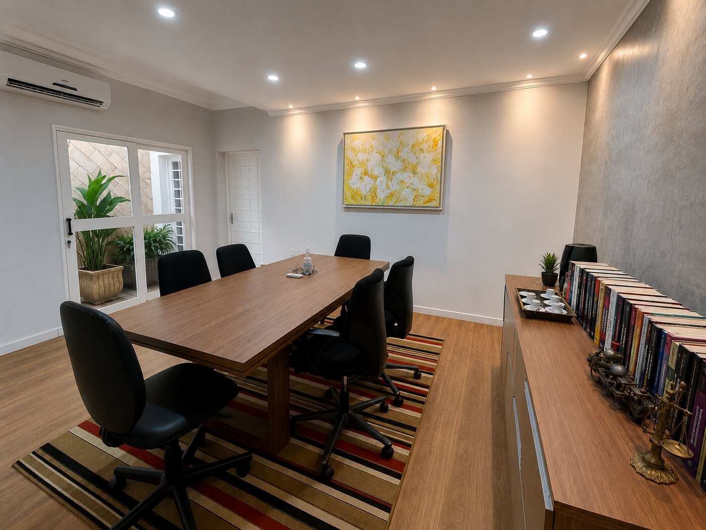 Sala de reunião do escritório AR Santos Advocacia